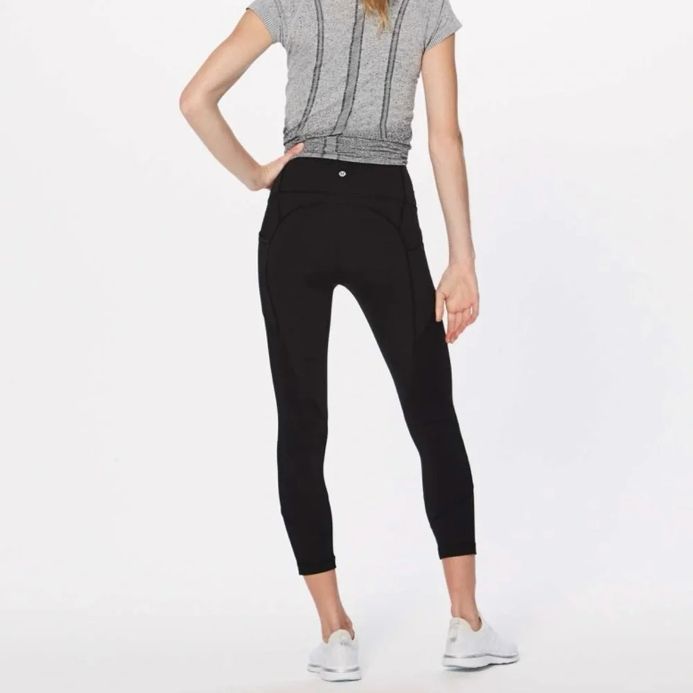 Lululemon All The Right Places Crop II *23" Inseam Women’s 8 Black Pockets - Picture 3 of 16